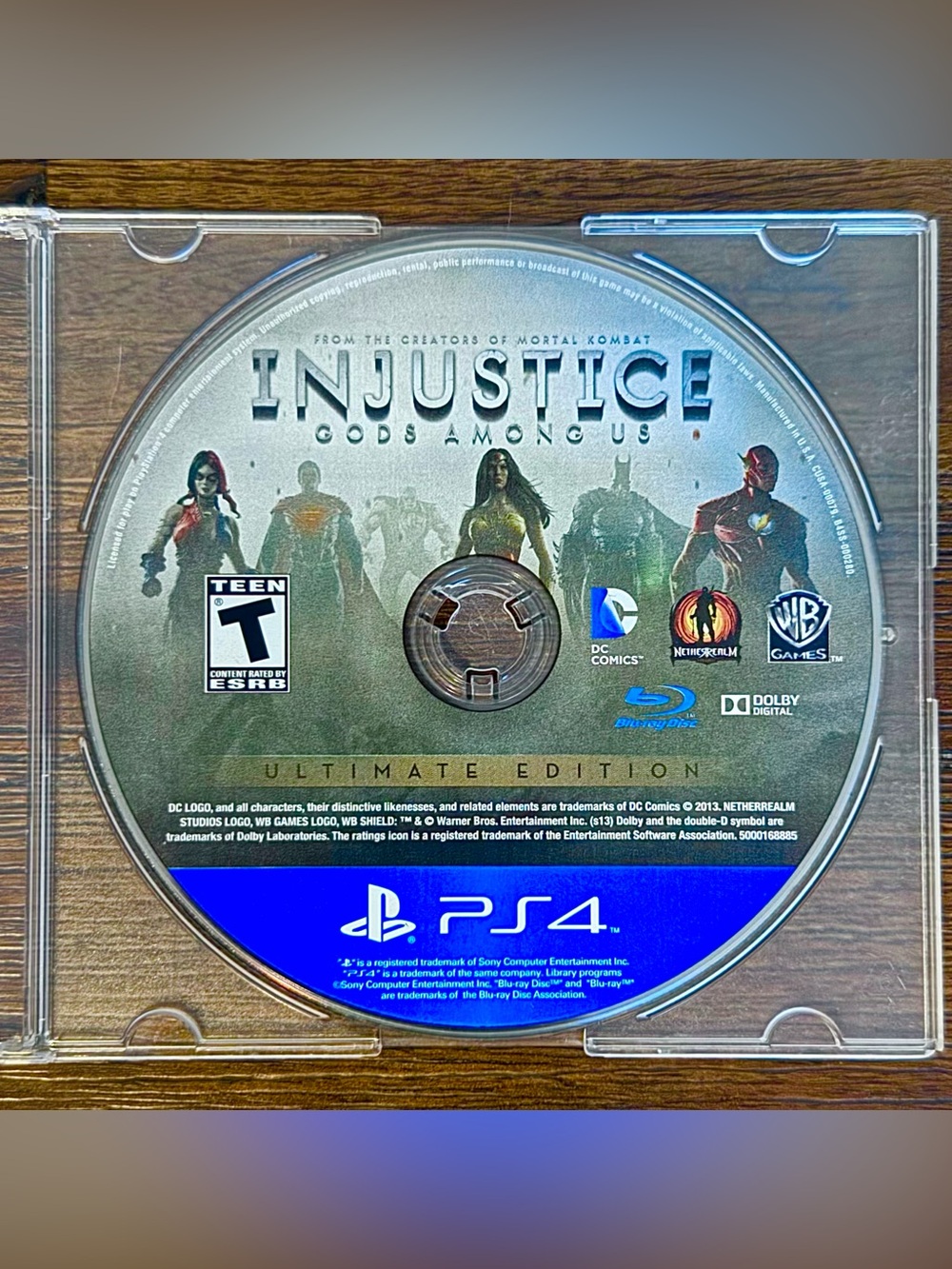 Injustice 2 Ultimate Edition Playstation PS4 DISC ONLY Game Superman Batman